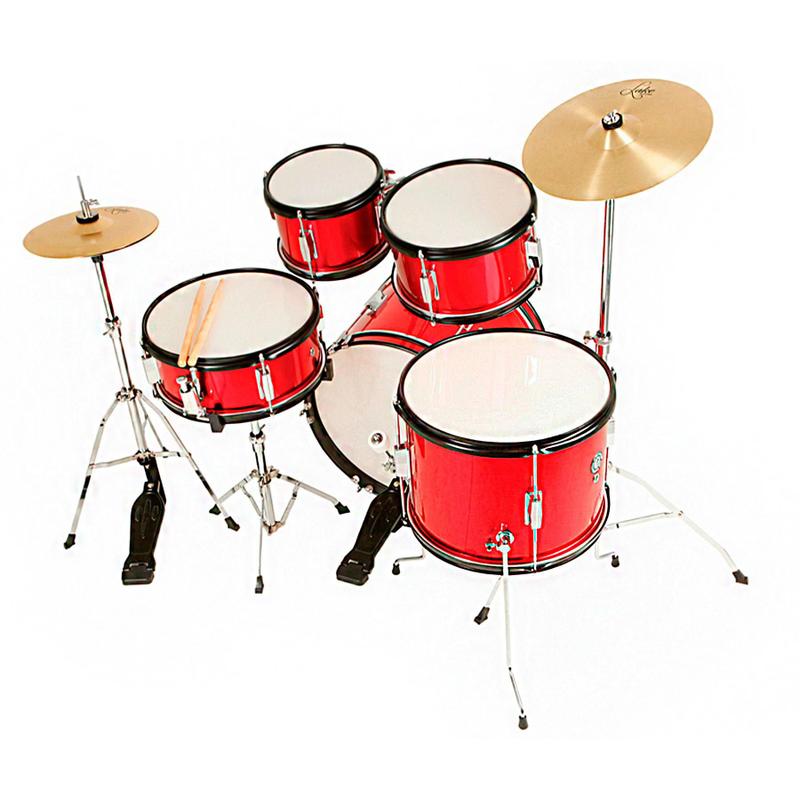 Bateria Infantil Nagano One Drum Vermelha Junior Jbj1049 Bumbo 16
